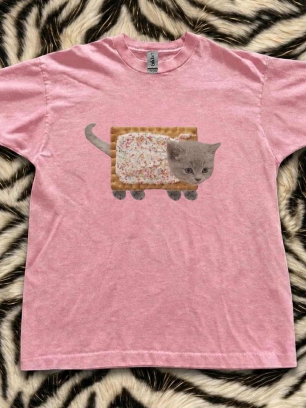 Gildan Pink Kitten Pop-Tart Graphic Tee